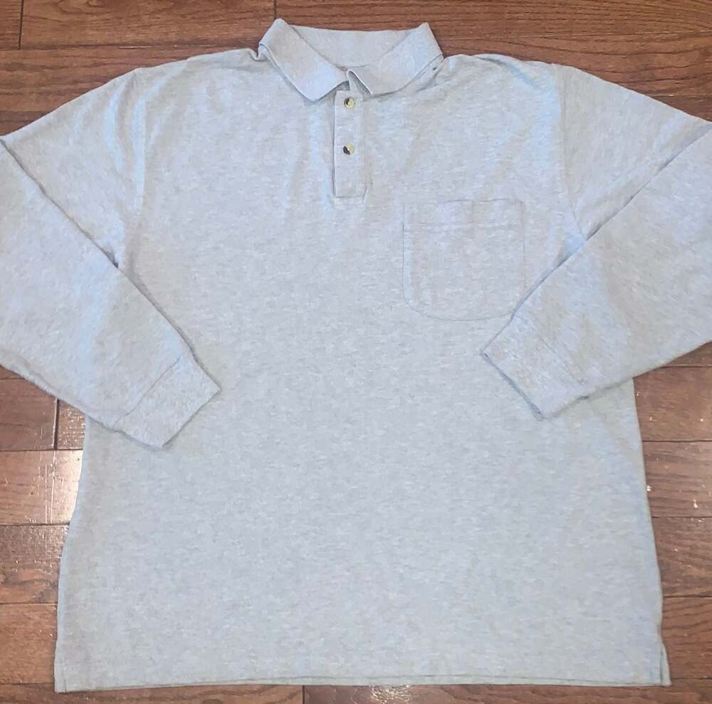 Vintage Scandia Woods Men's Polo Shirt‎ in Light Green, Size XL